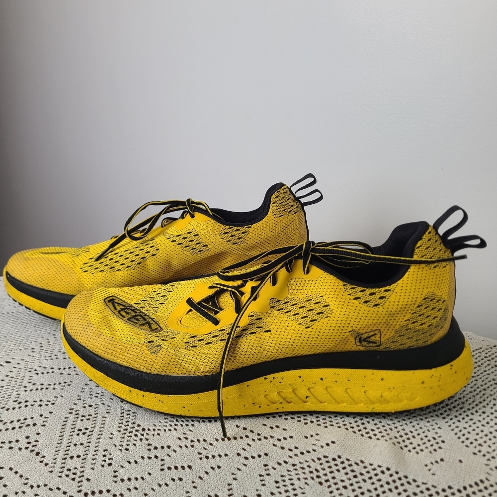 Keen WK400 Walking Sneakers Yellow Black 1027483 Size 14 Men's - Picture 7 of 11